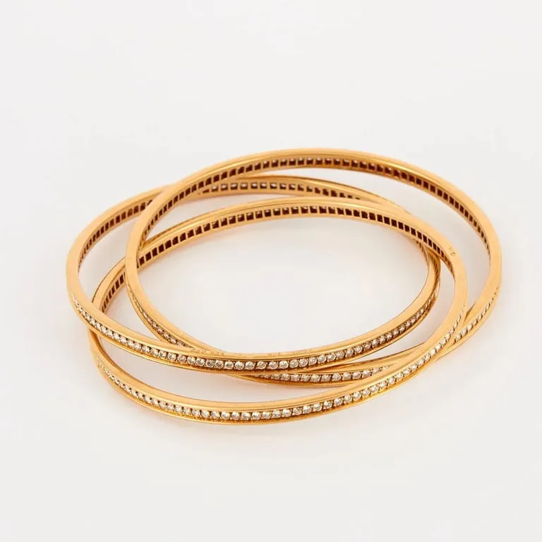 Cartier Trinity - Bracelet en or jaune serti de diamants sold by 58 Facettes product image thumbnail 4