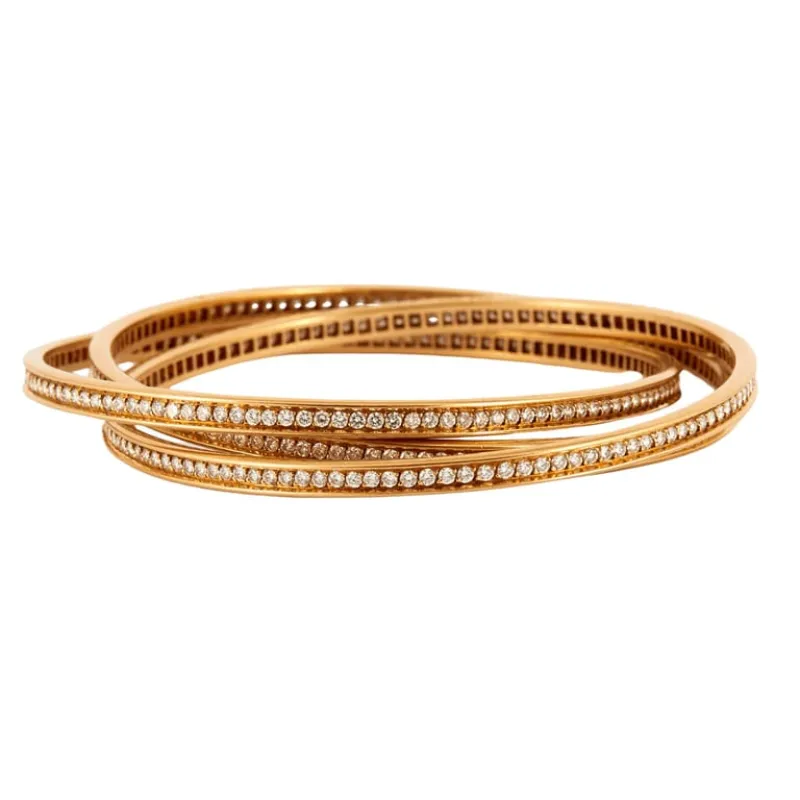 Cartier Trinity - Bracelet en or jaune serti de diamants sold by 58 Facettes