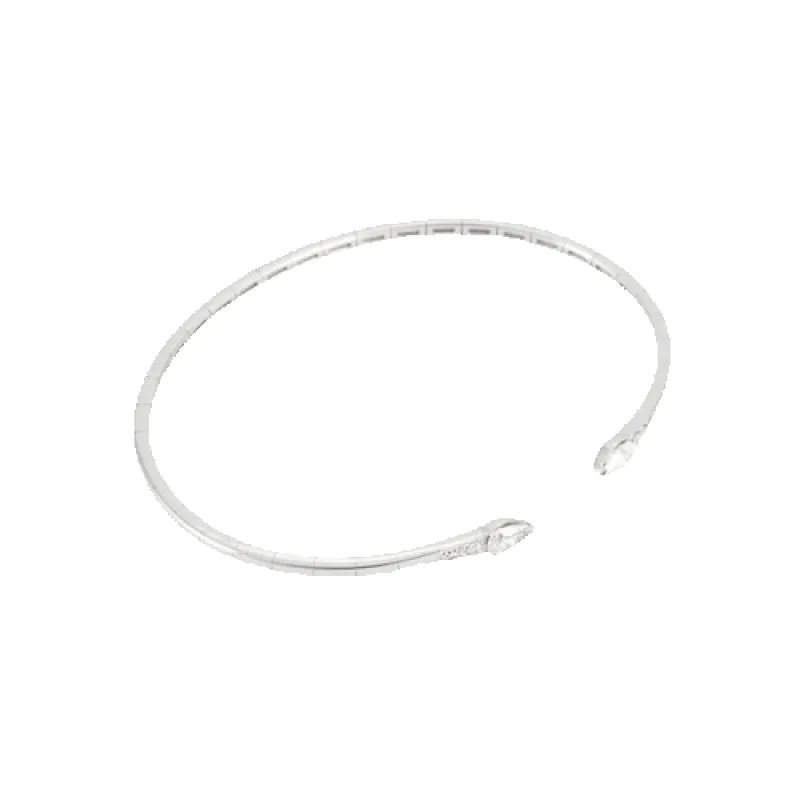 Bracelet jonc articulé ouvert en or blanc 18 carats et diamants sold by 58 Facettes