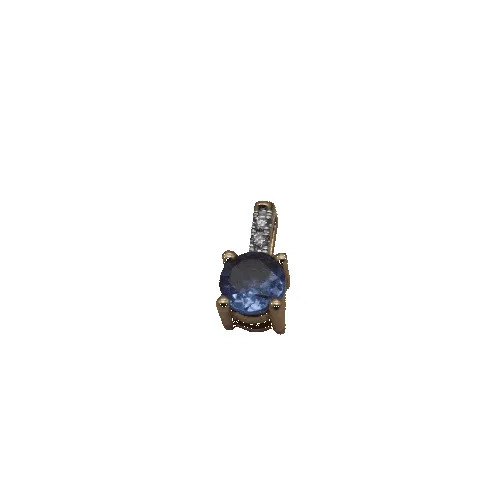Pendentif en or jaune 750‰ avec tanzanite 0,25 ct sold by 58 Facettes