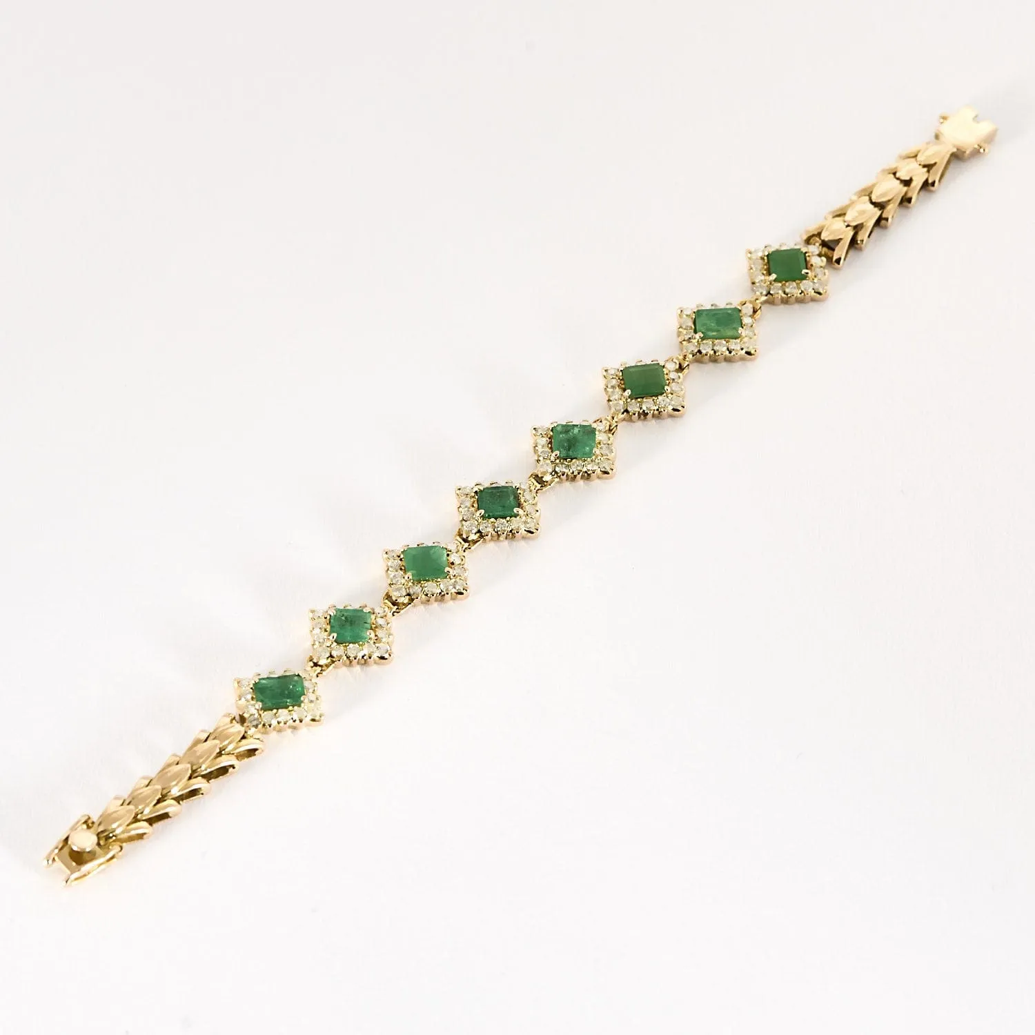 Bracelet Esmeralda or rose et émeraudes sold by 58 Facettes product image thumbnail 3
