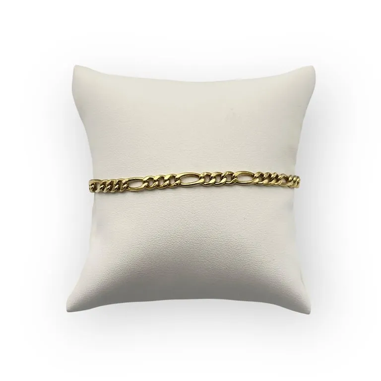 Bracelet maille Figaro en or jaune 750 (18K) sold by 58 Facettes product image thumbnail 3