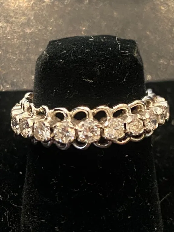 Alliance américaine - Bague en or blanc 750 et diamants 1,30 ct sold by 58 Facettes product image thumbnail 5