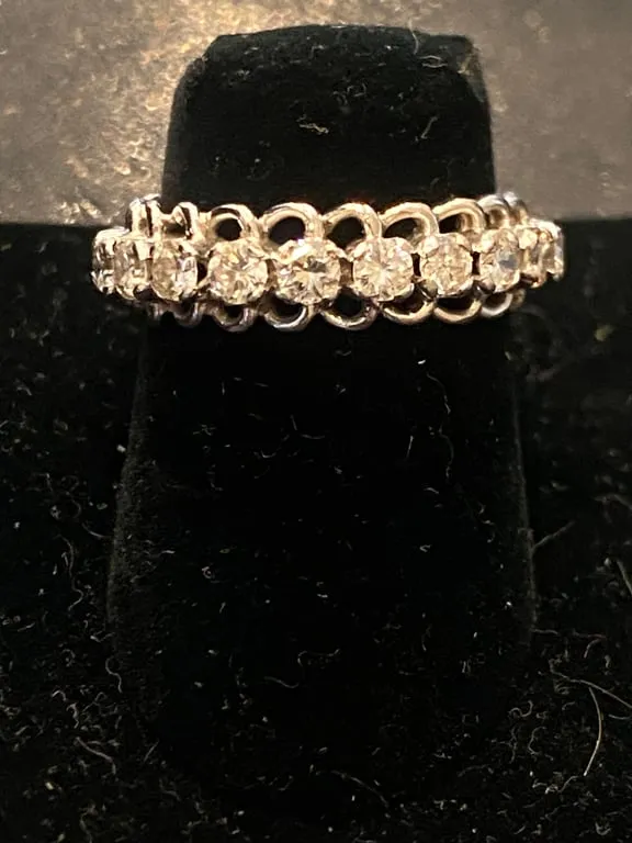 Alliance américaine - Bague en or blanc 750 et diamants 1,30 ct sold by 58 Facettes product image thumbnail 3