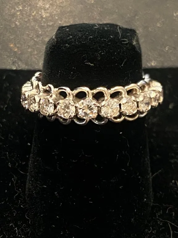 Alliance américaine - Bague en or blanc 750 et diamants 1,30 ct sold by 58 Facettes product image thumbnail 4