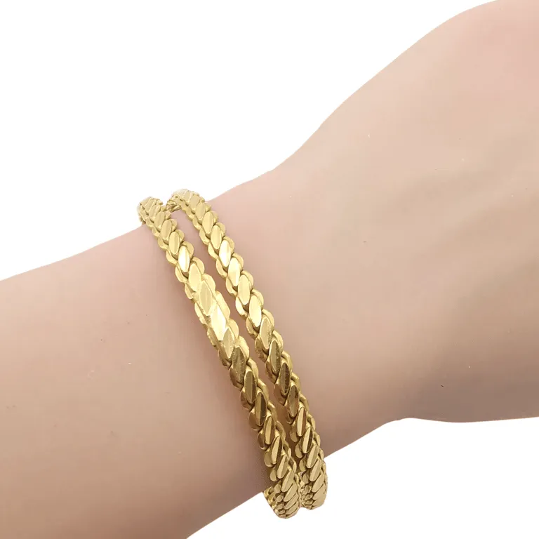 Bracelet jonc en or jaune 22 carats sold by 58 Facettes product image thumbnail 3