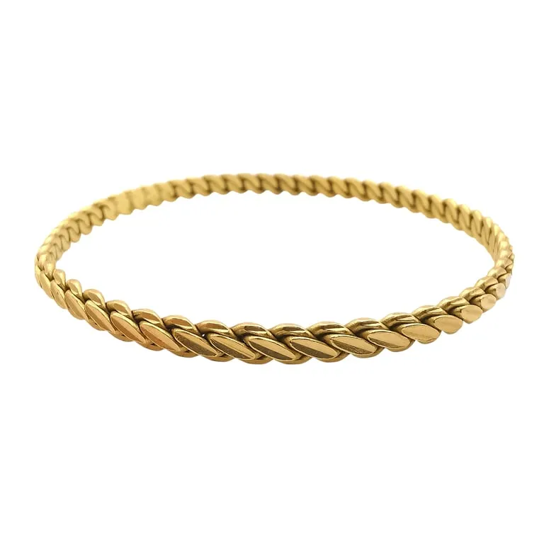 Bracelet jonc en or jaune 22 carats sold by 58 Facettes product image thumbnail 4