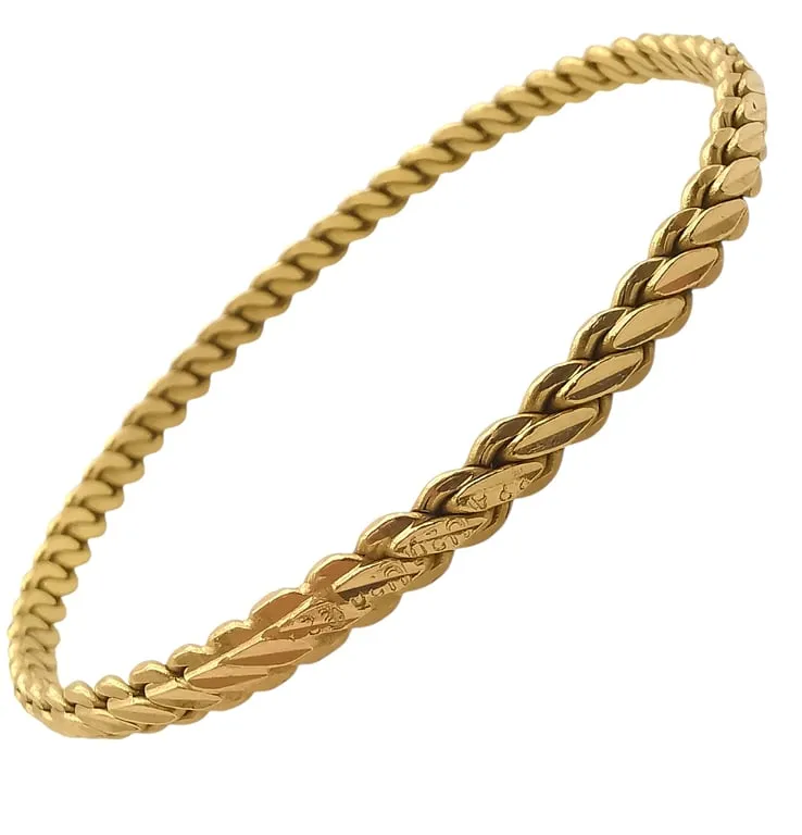 Bracelet jonc en or jaune 22 carats sold by 58 Facettes product image thumbnail 5