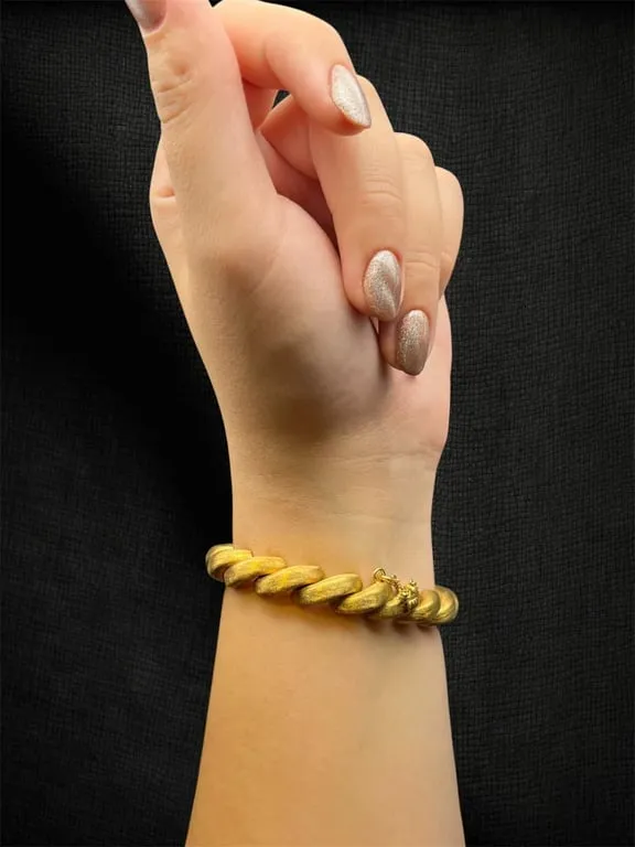 Bracelet « Intreccio D'oro » en or jaune 18 carats sold by 58 Facettes product image thumbnail 2