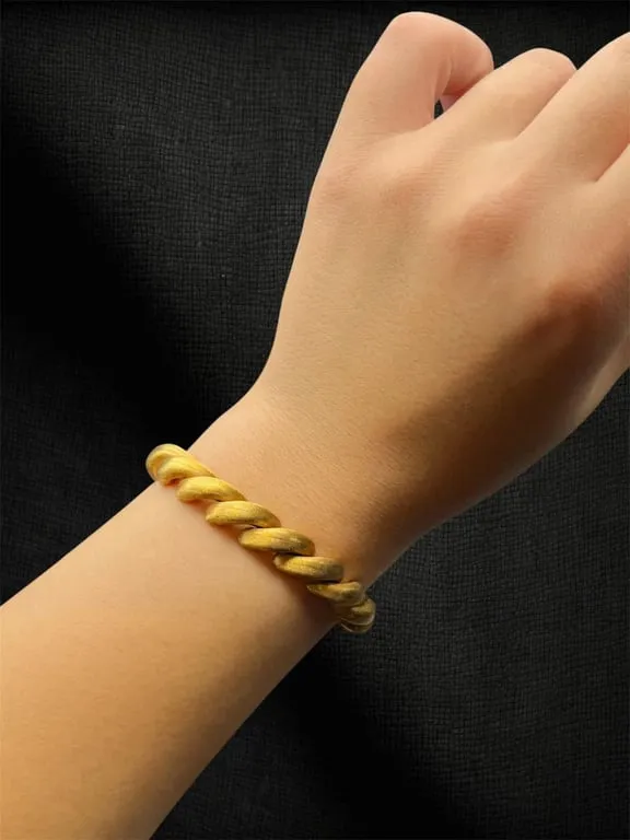 Bracelet « Intreccio D'oro » en or jaune 18 carats sold by 58 Facettes product image thumbnail 3