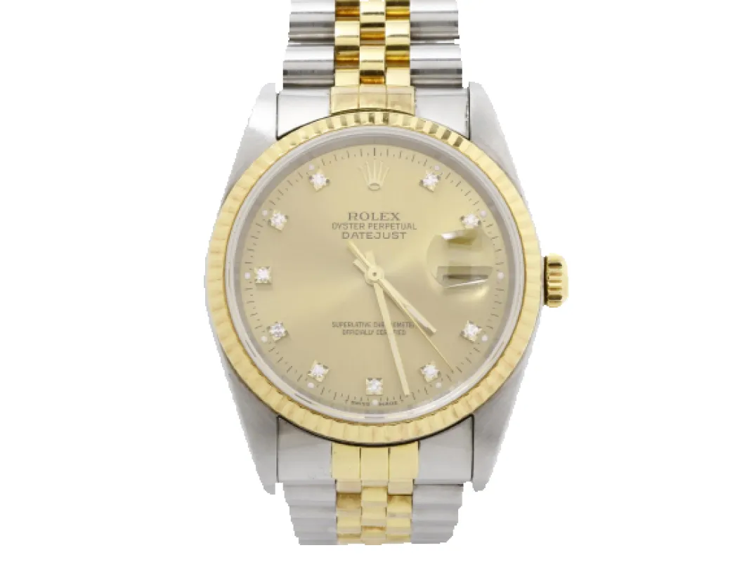 Rolex Datejust 36 - Montre automatique en acier et or made by 58 Facettes