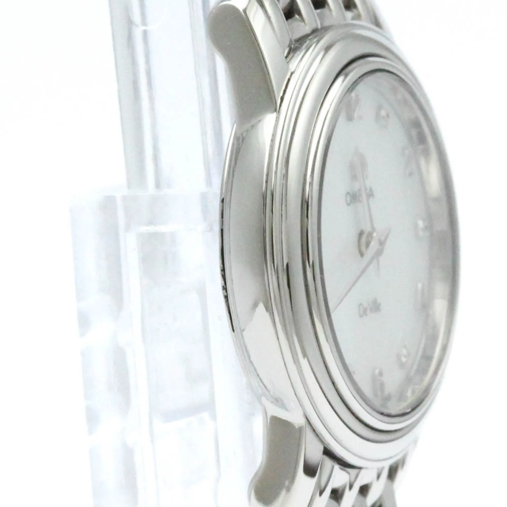 Omega De Ville Prestige - Montre quartz en acier, cadran blanc sold by 58 Facettes product image thumbnail 3