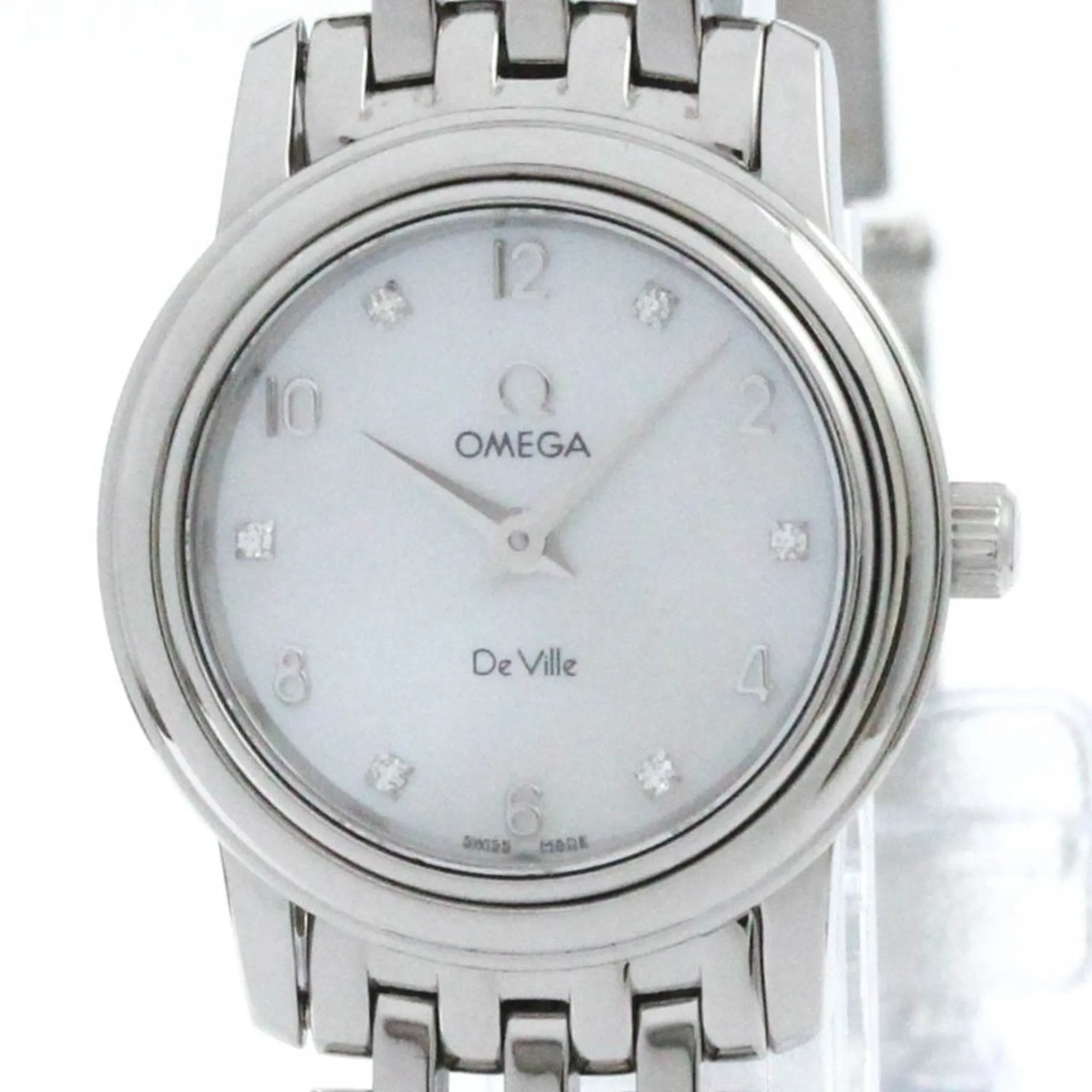 Omega De Ville Prestige - Montre quartz en acier, cadran blanc sold by 58 Facettes