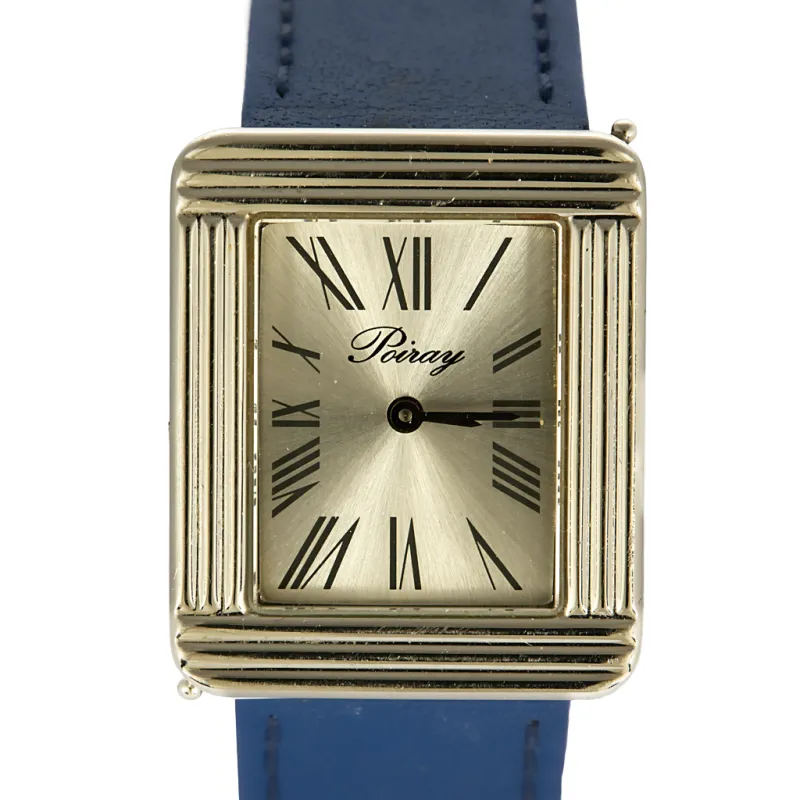 POIRAY - Ma première - Montre en acier à boitier rectangulaire à mouvement quartz made by 58 Facettes