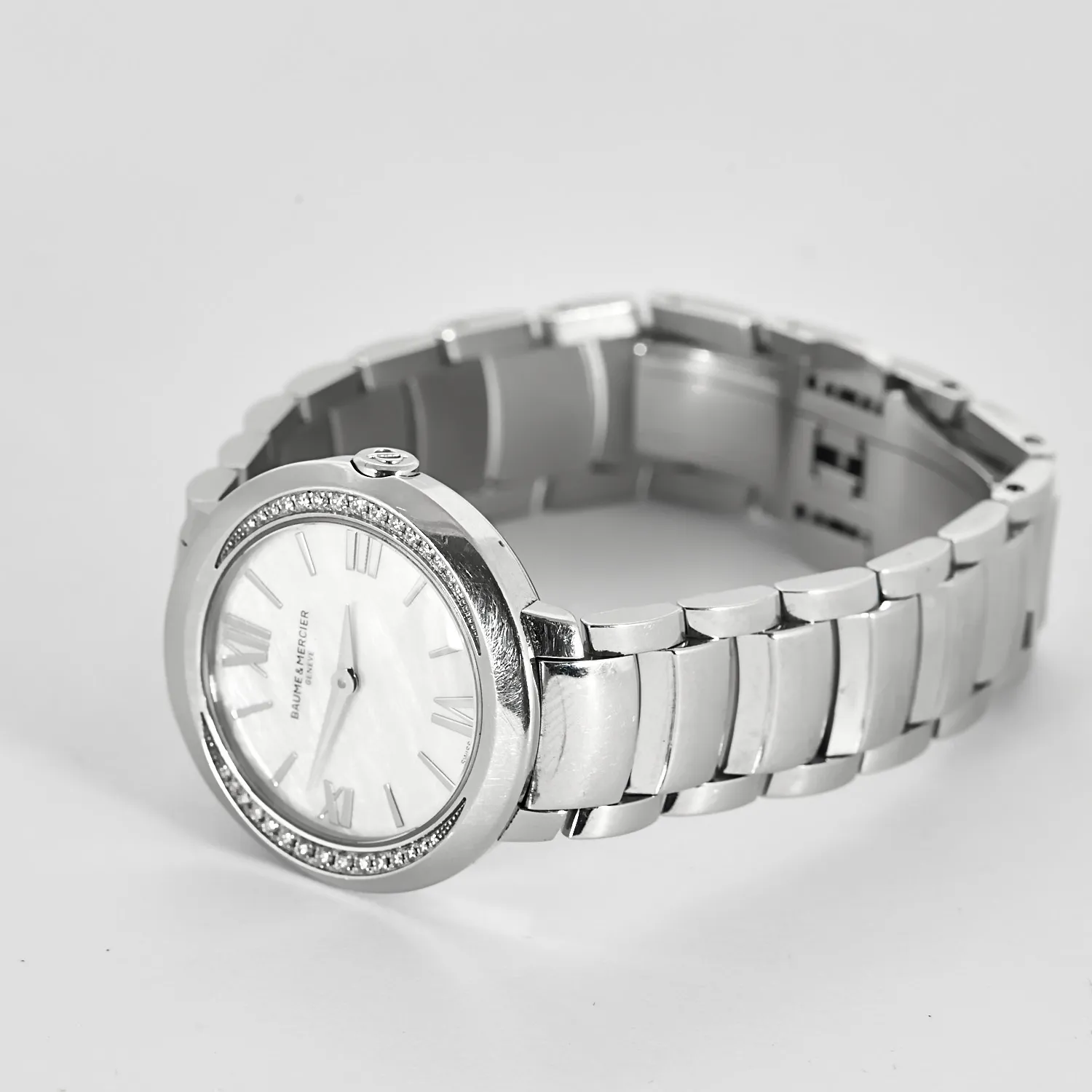 Baume et Mercier - Montre de dame en acier et diamants sold by 58 Facettes product image thumbnail 3