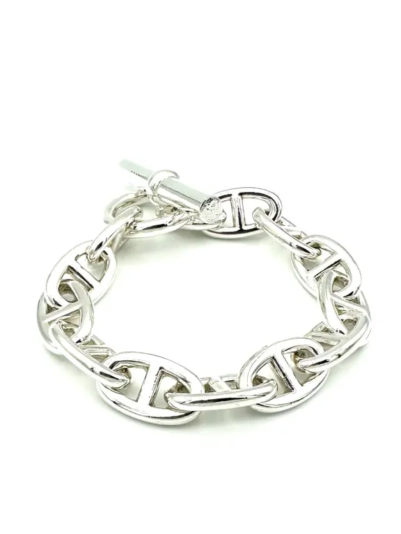 Hermès Chaîne d’ancre TGM - Bracelet en argent 925 sold by 58 Facettes product image thumbnail 3
