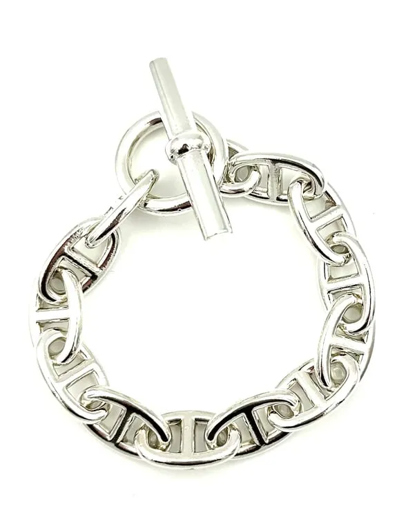 Hermès Chaîne d’ancre TGM - Bracelet en argent 925 sold by 58 Facettes