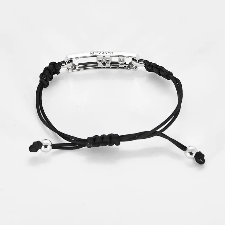 MESSIKA - MOVE L - Bracelet cordon noir, or blanc et diamants sold by 58 Facettes product image thumbnail 5