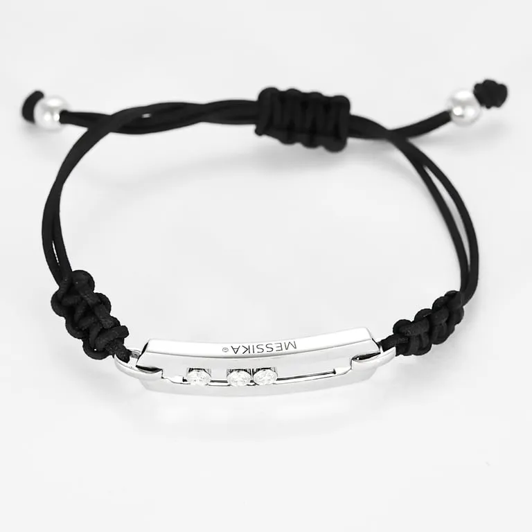 MESSIKA - MOVE L - Bracelet cordon noir, or blanc et diamants sold by 58 Facettes product image thumbnail 3