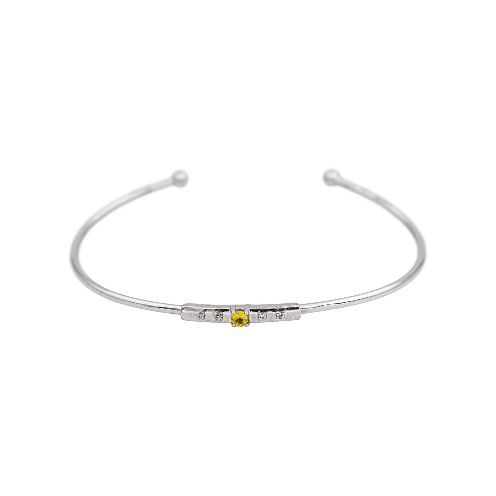 Mauboussin Bracelet Capsule d'émotions Or blanc Saphir jaune, Diamant sold by 58 Facettes
