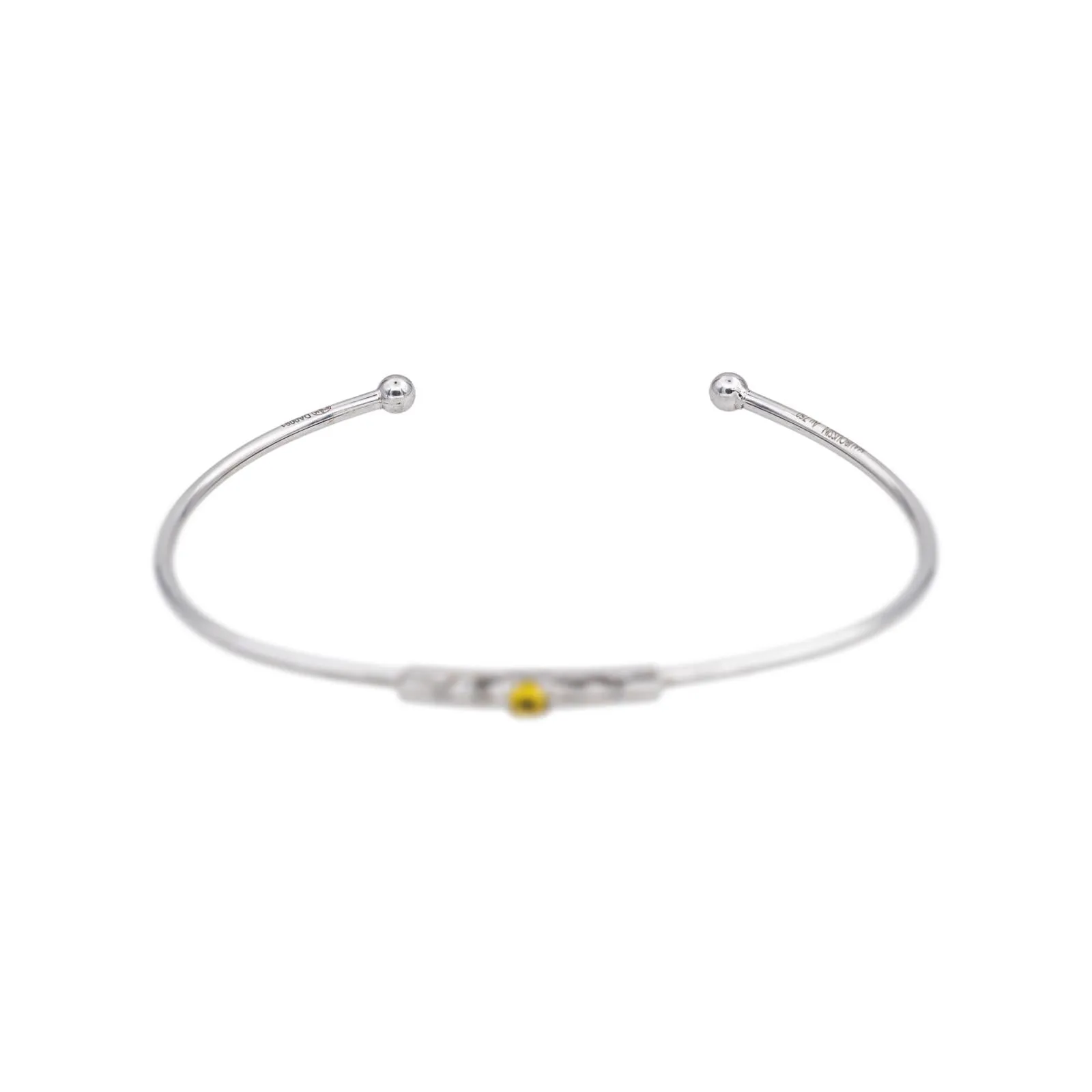 Mauboussin Bracelet Capsule d'émotions Or blanc Saphir jaune, Diamant sold by 58 Facettes product image thumbnail 3