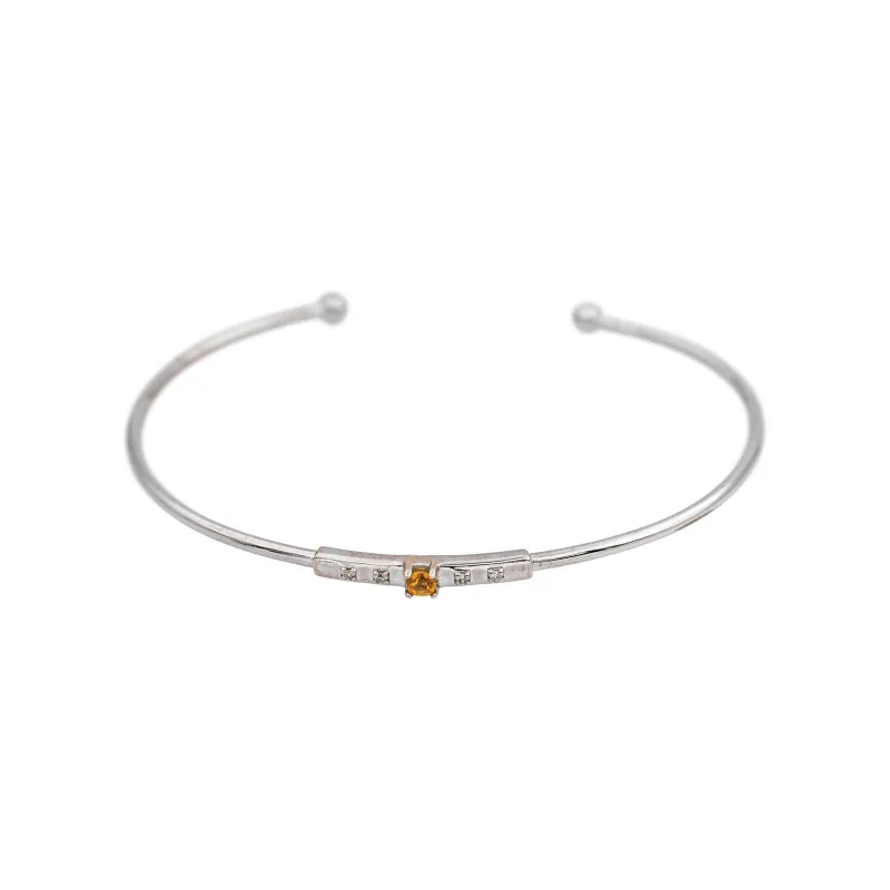Mauboussin Bracelet Capsule d'émotions Or blanc Saphir jaune, Diamant sold by 58 Facettes