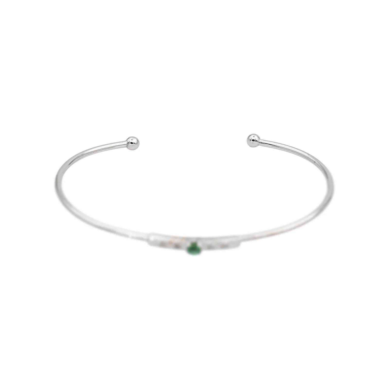 Mauboussin Bracelet Capsule d'émotions Or blanc Emeraude, Diamant sold by 58 Facettes product image thumbnail 4