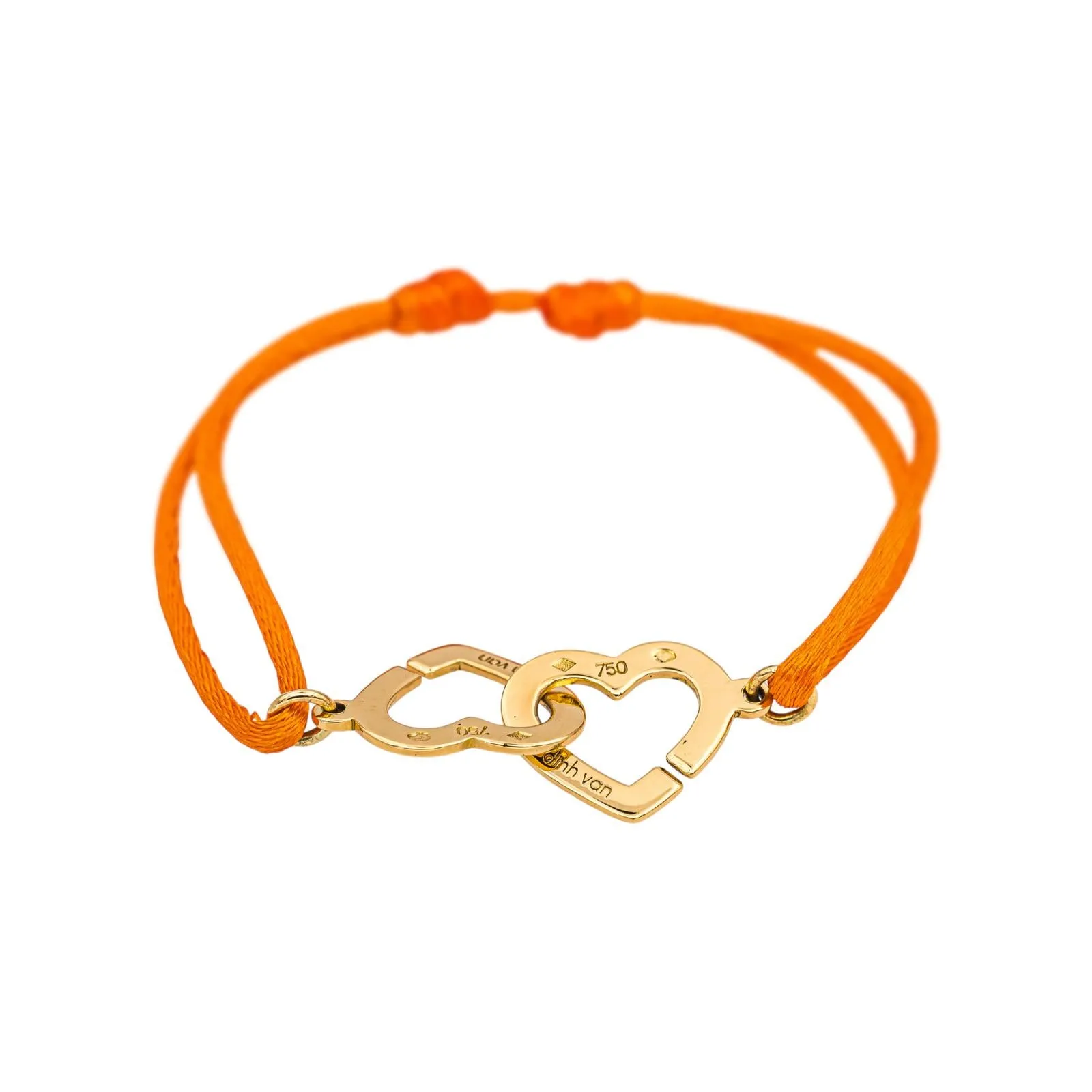 Dinh van Bracelet Cordon Double Cœur Or jaune sold by 58 Facettes product image thumbnail 4