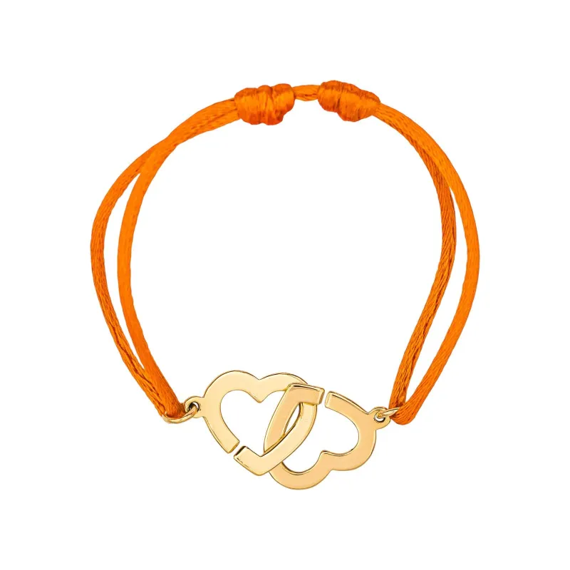 Dinh van Bracelet Cordon Double Cœur Or jaune sold by 58 Facettes