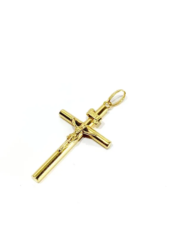 Pendentif crucifix INRI en or jaune 18 carats sold by 58 Facettes product image thumbnail 4