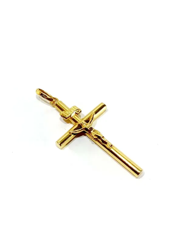 Pendentif crucifix INRI en or jaune 18 carats sold by 58 Facettes product image thumbnail 5