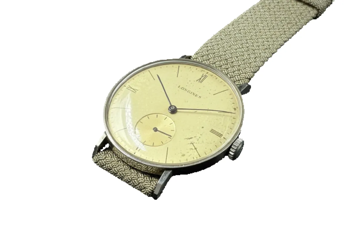 Longines - Montre années 1930 en acier à remontage manuel made by 58 Facettes