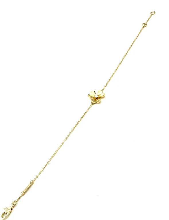 Van Cleef & Arpels Frivole - Bracelet mini modèle en or jaune et diamant sold by 58 Facettes product image thumbnail 4