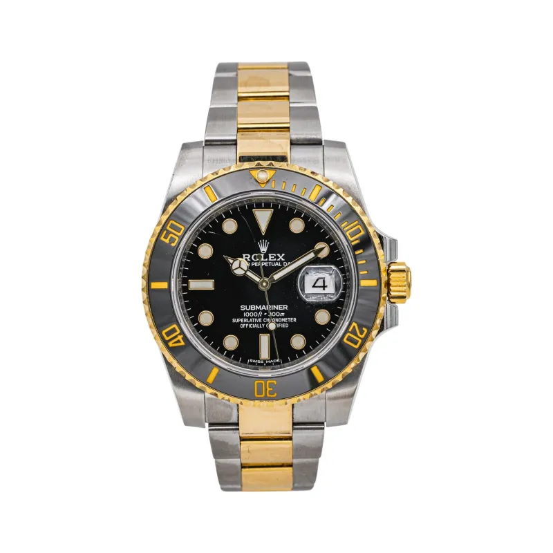 Rolex Montre Submariner date Acier, Or jaune made by 58 Facettes