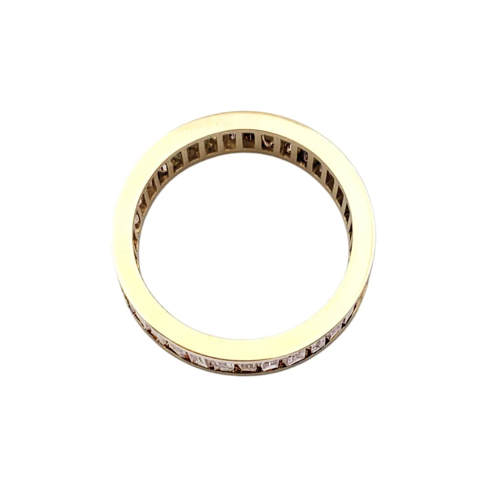 Alliance or jaune et diamants baguettes. sold by 58 Facettes product image thumbnail 4