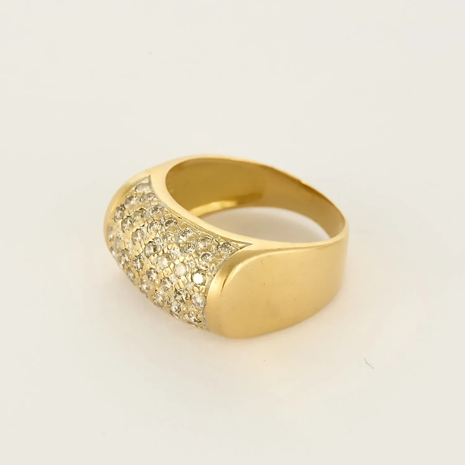 Bague de type chevalière en or jaune et diamants sold by 58 Facettes product image thumbnail 3