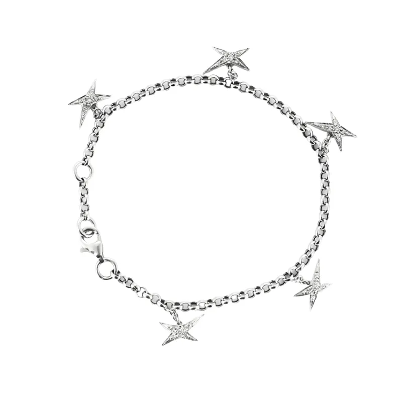 Mauboussin - Etoile divine - Bracelet en or gris et diamants sold by 58 Facettes