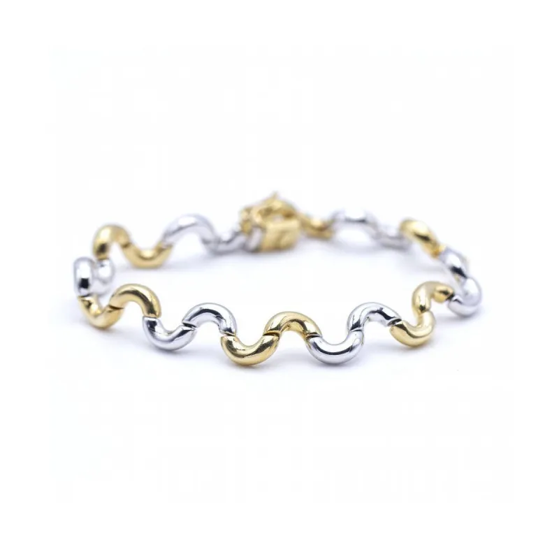 ONDAS - Bracelet en or bicolore 18 ct sold by 58 Facettes