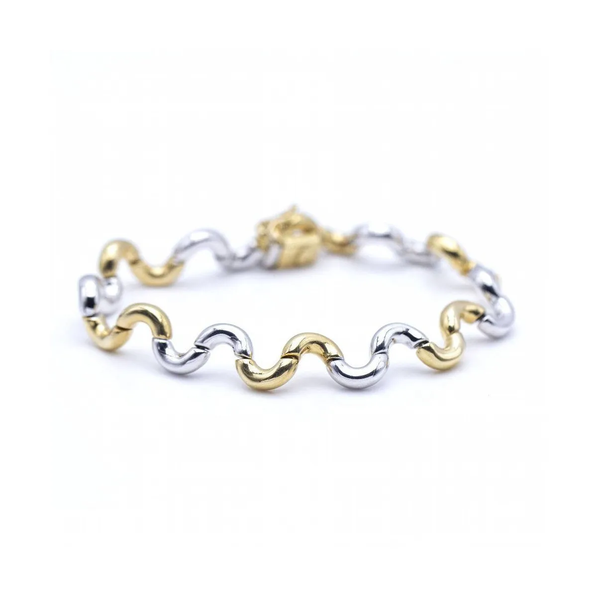 ONDAS - Bracelet en or bicolore 18 ct sold by 58 Facettes