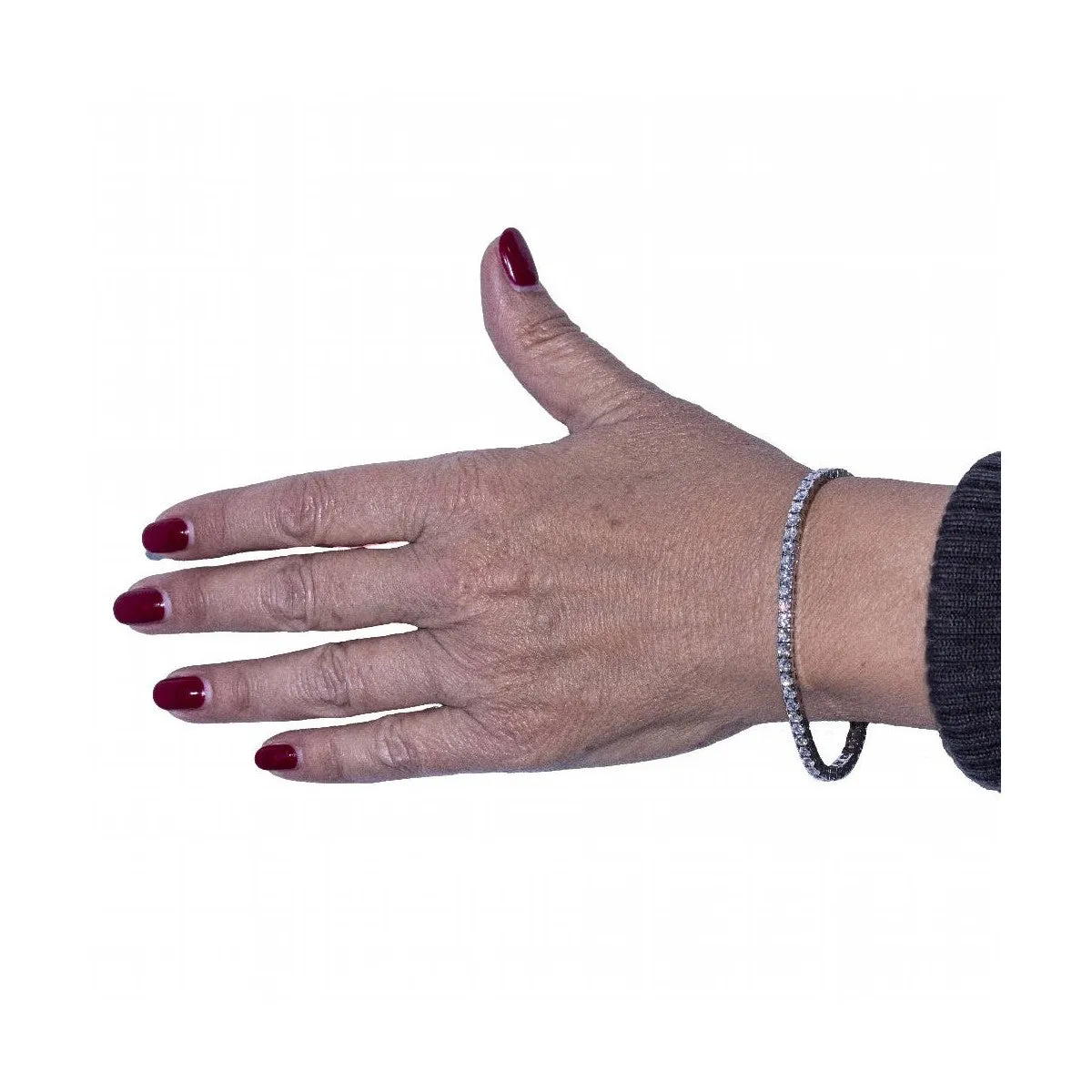 Bracelet rivière - Bracelet en or blanc 18 ct et diamants sold by 58 Facettes product image thumbnail 2