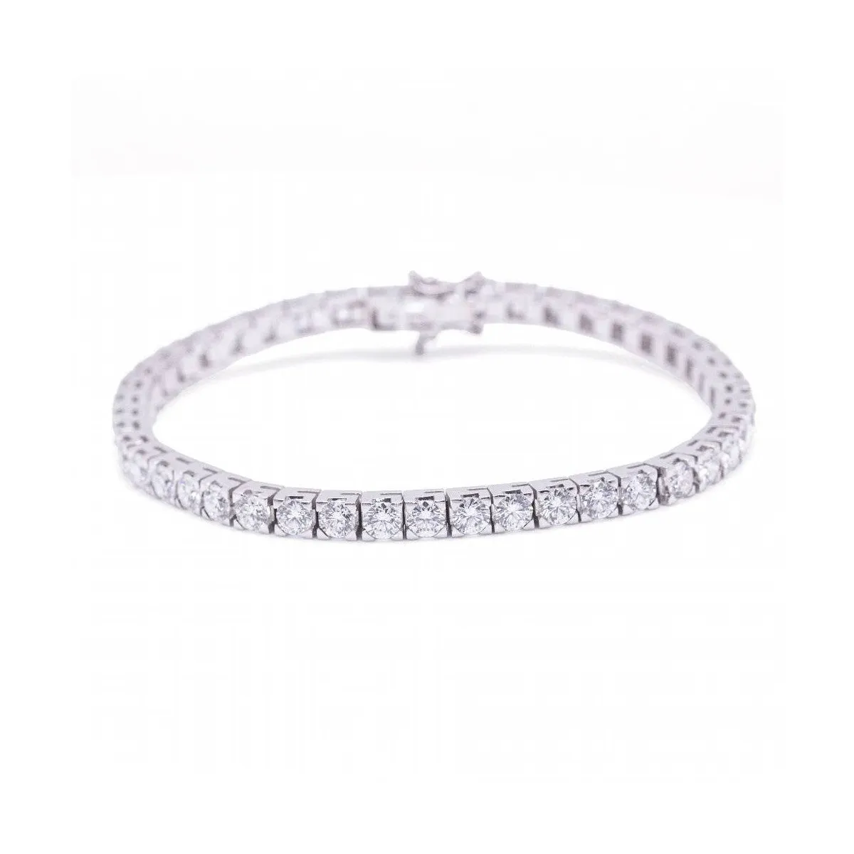 Pulsera Riviere - Bracelet en or blanc 18 kt et diamants sold by 58 Facettes