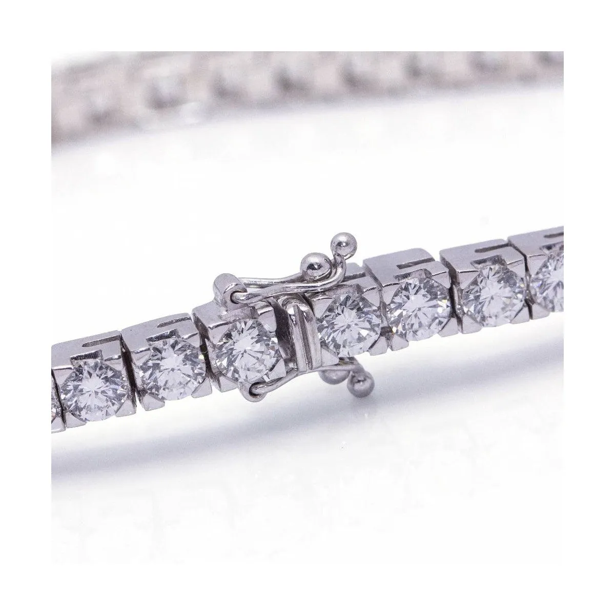 Pulsera Riviere - Bracelet en or blanc 18 kt et diamants sold by 58 Facettes product image thumbnail 5