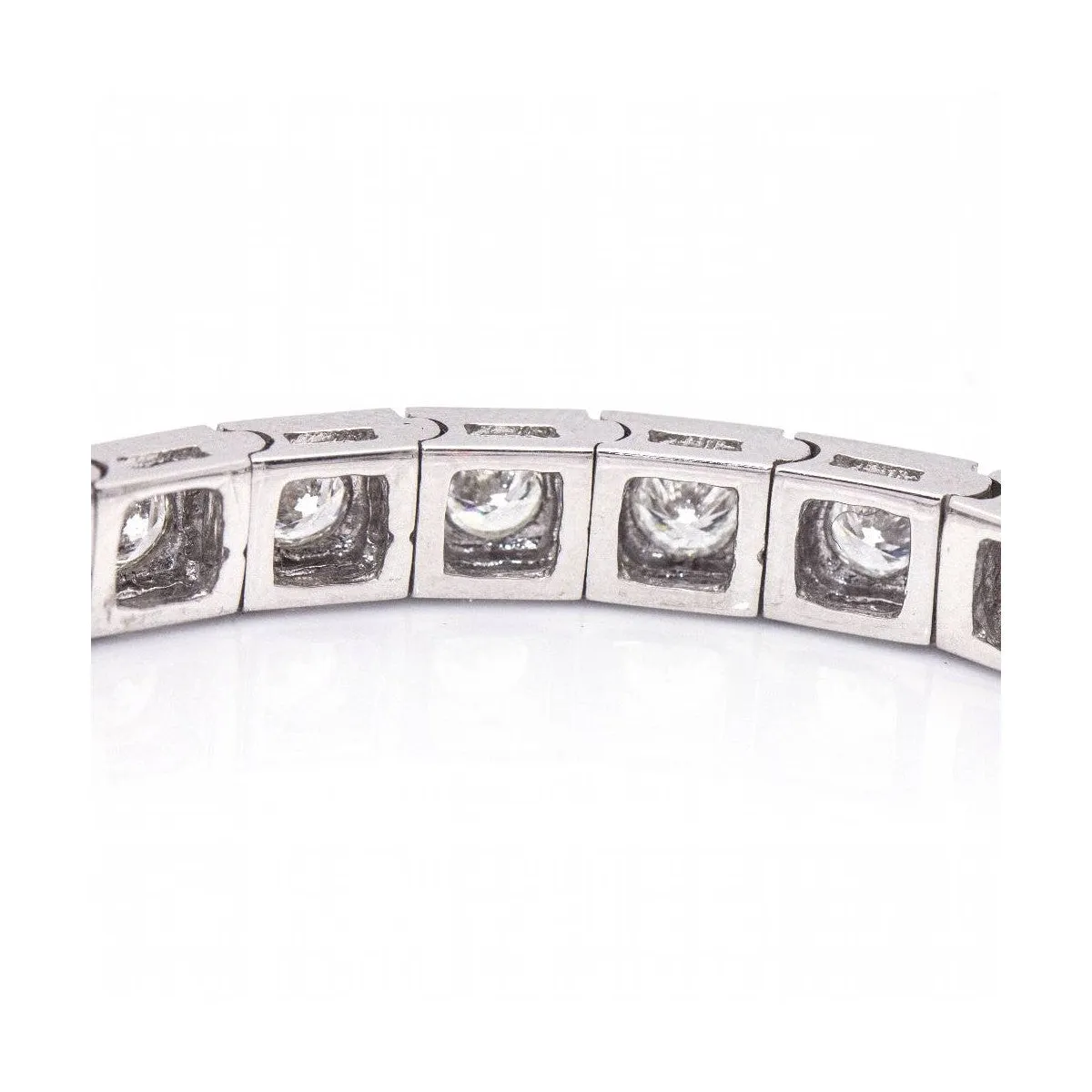 Rivière - Bracelet en or blanc 18 kt et diamants sold by 58 Facettes product image thumbnail 5