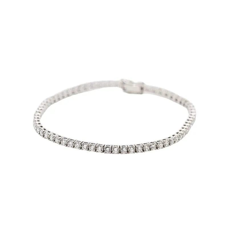 Bracelet rivière - Or blanc 18K et diamants 3,70 ct sold by 58 Facettes