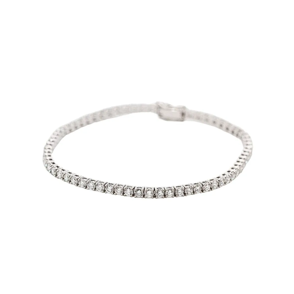 Bracelet rivière - Or blanc 18K et diamants 3,70 ct sold by 58 Facettes