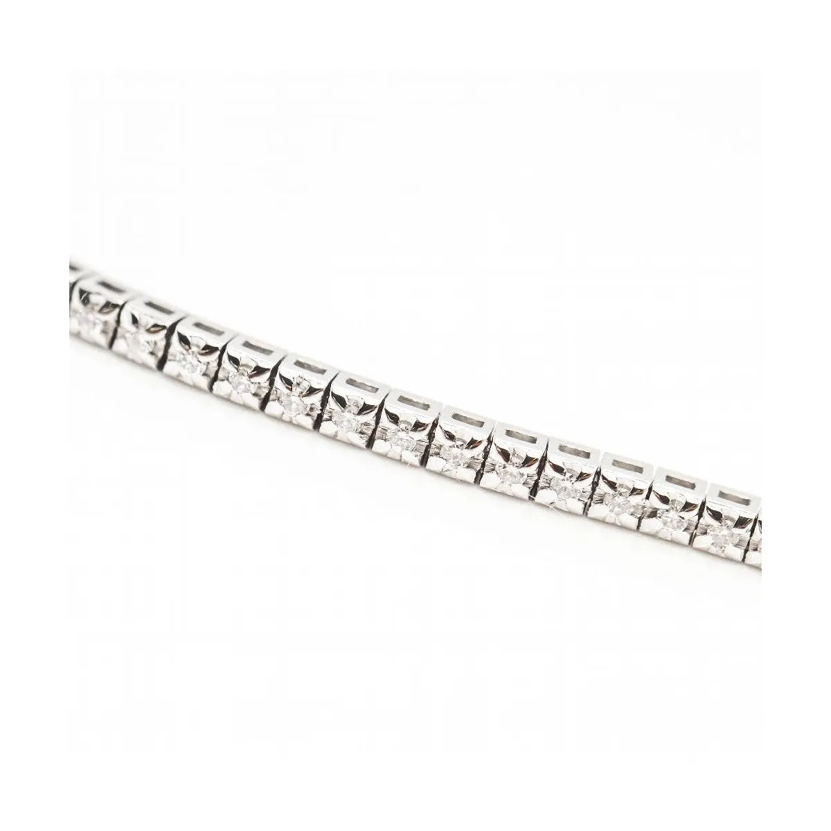 Bracelet rivière - Or blanc 18 kt et diamants 0,55 ct sold by 58 Facettes product image thumbnail 4