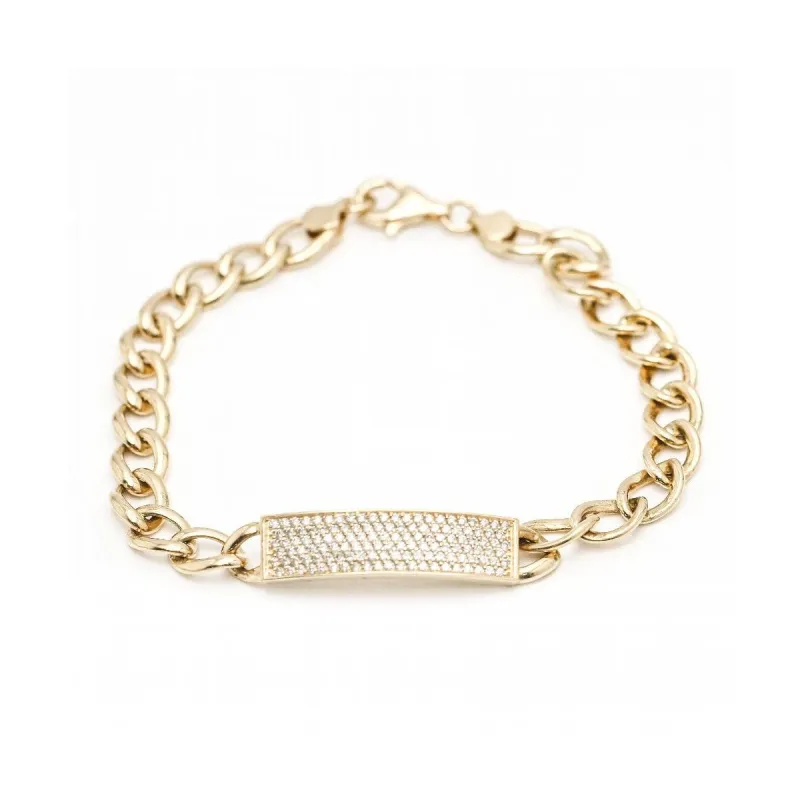 NOMEOLVIDES - Bracelet unisexe en or jaune 18 kt et diamants 1,05 ct sold by 58 Facettes