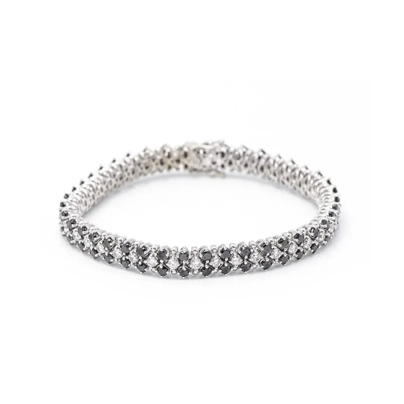NIGHT & DAY - Bracelet rivière en or blanc 18 ct et diamants sold by 58 Facettes