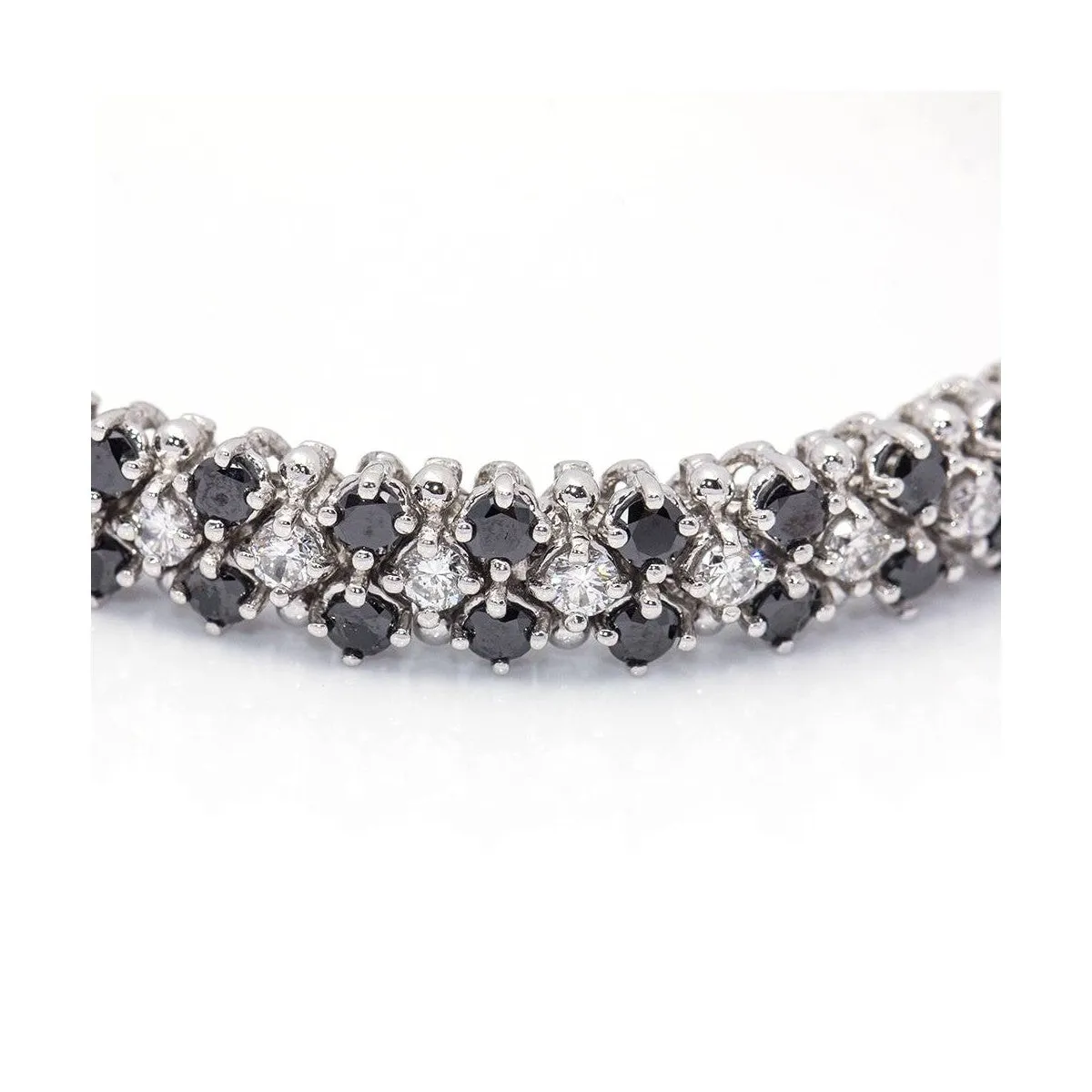 NIGHT & DAY - Bracelet rivière en or blanc 18 ct et diamants sold by 58 Facettes product image thumbnail 2