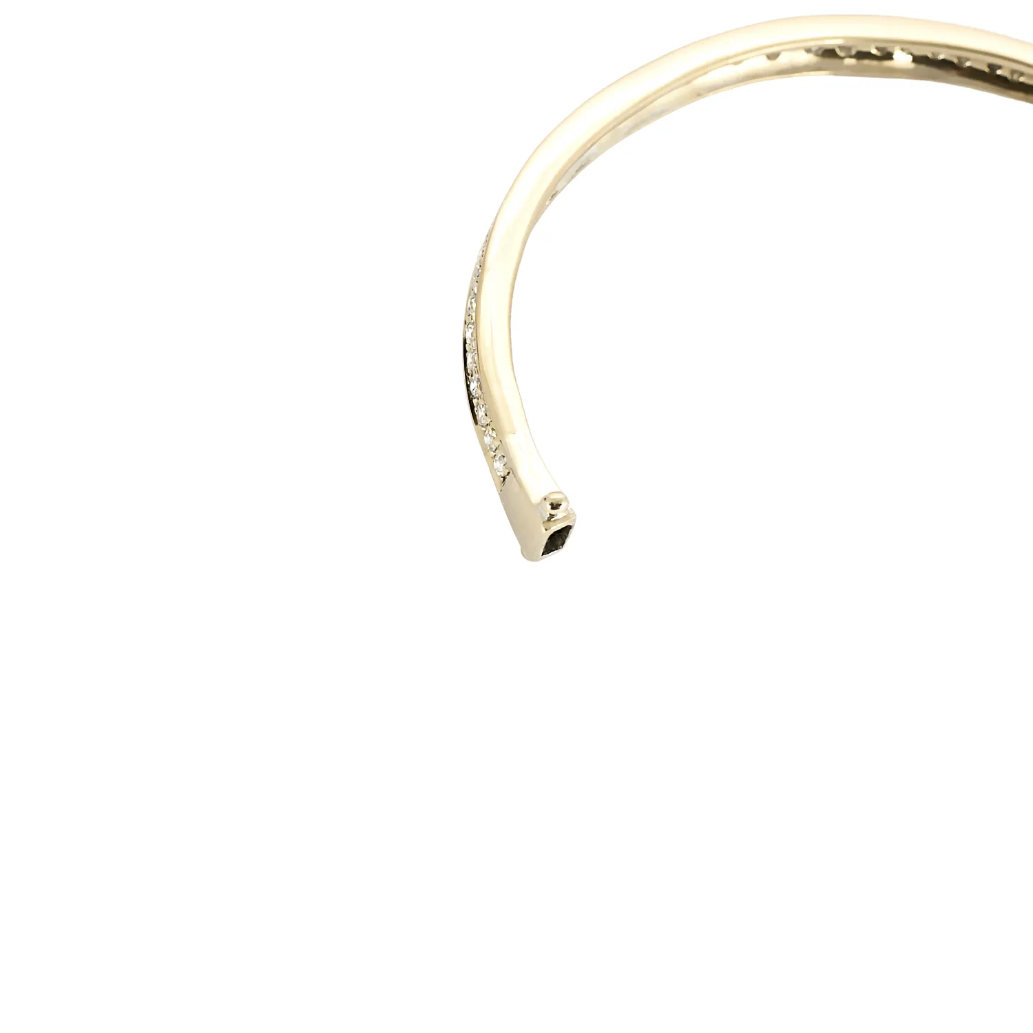Bracelet jonc en or jaune 18 carats et diamants sold by 58 Facettes product image thumbnail 5